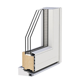 Fyr fra midten af træ + Aluminium